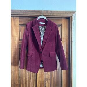 Boden Velvet Blazer Maroon size 4